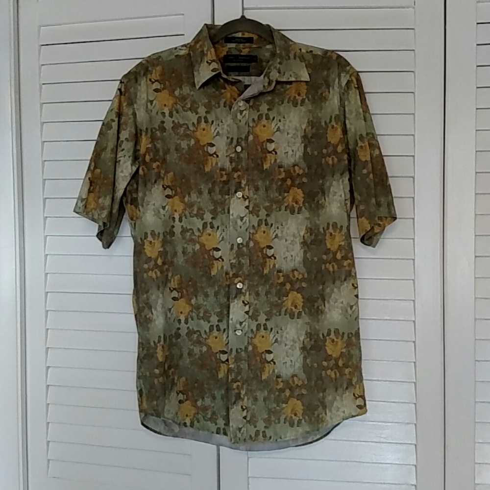 Button down shirt flower print